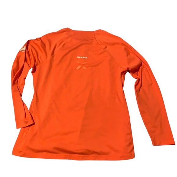 Mammut Women's Long Sleeve Orange Performance Shirt Sz L Lightweight  Activewear - Picture 7 of 11